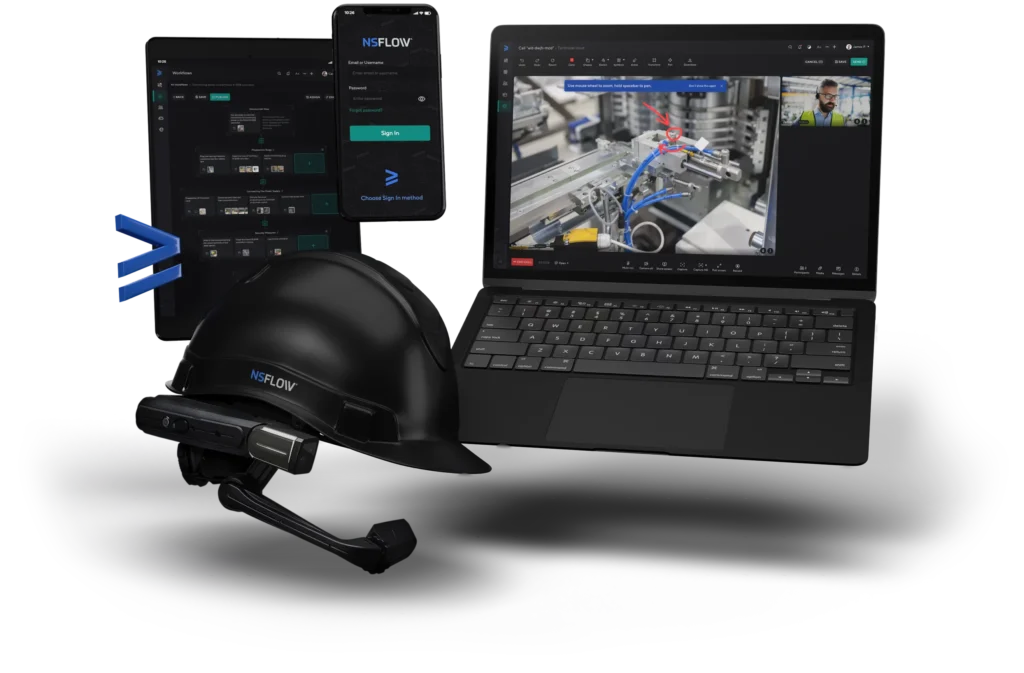 Nsflow remote support software with AR devices